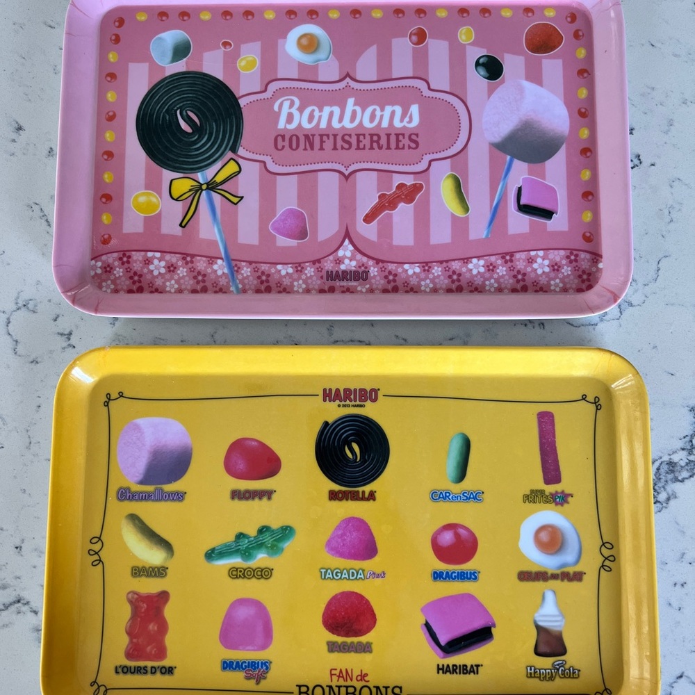2 Haribo Candy-Themed Plastic Trays